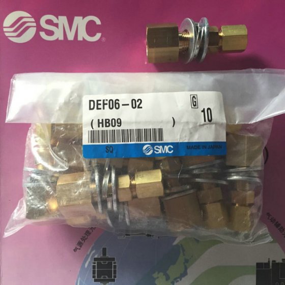 SMC接头现货 型号：DEF06-02